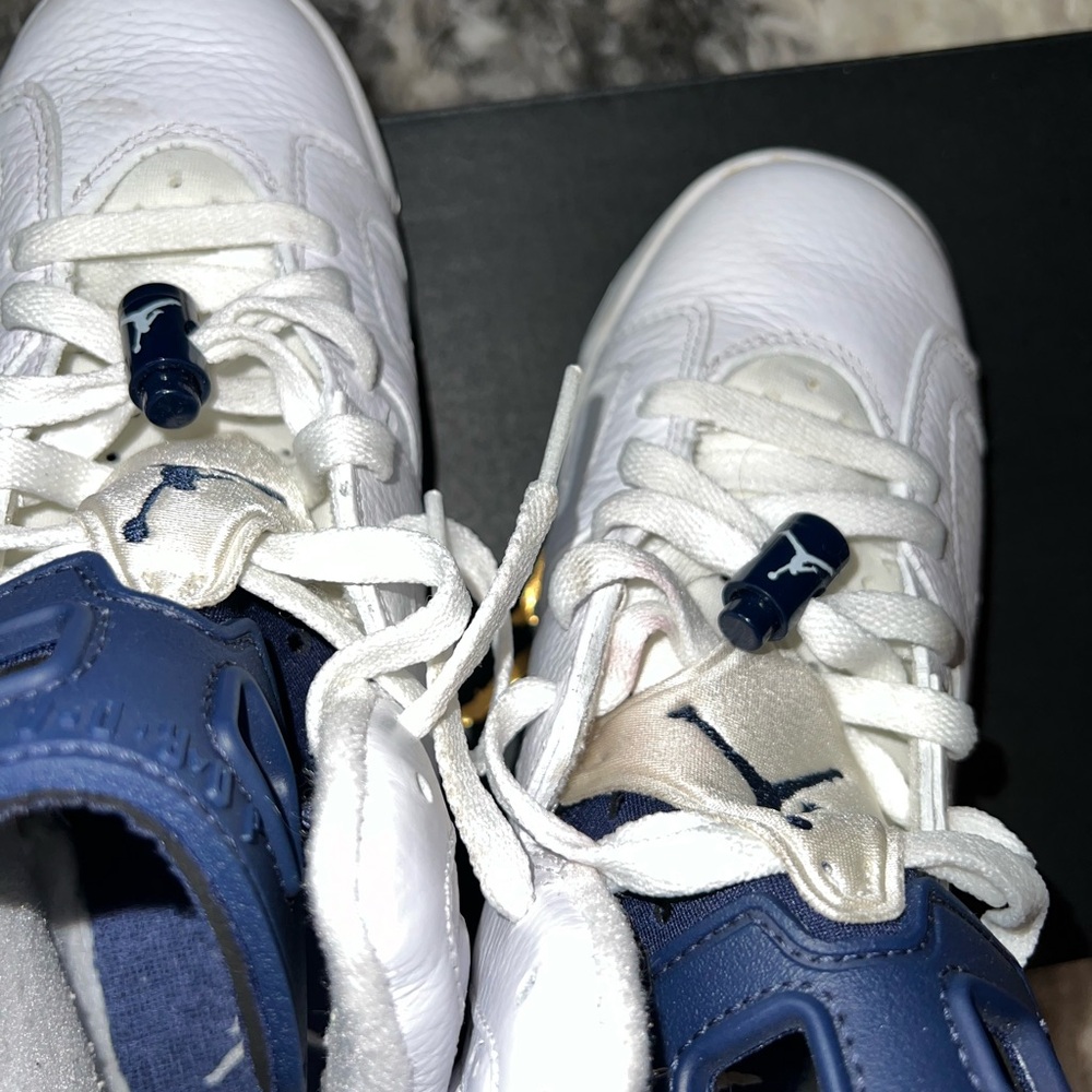 Air Jordan 6 Retro GS ‘Midnight Navy’ 2022 Sneakers - Picture 8 of 12